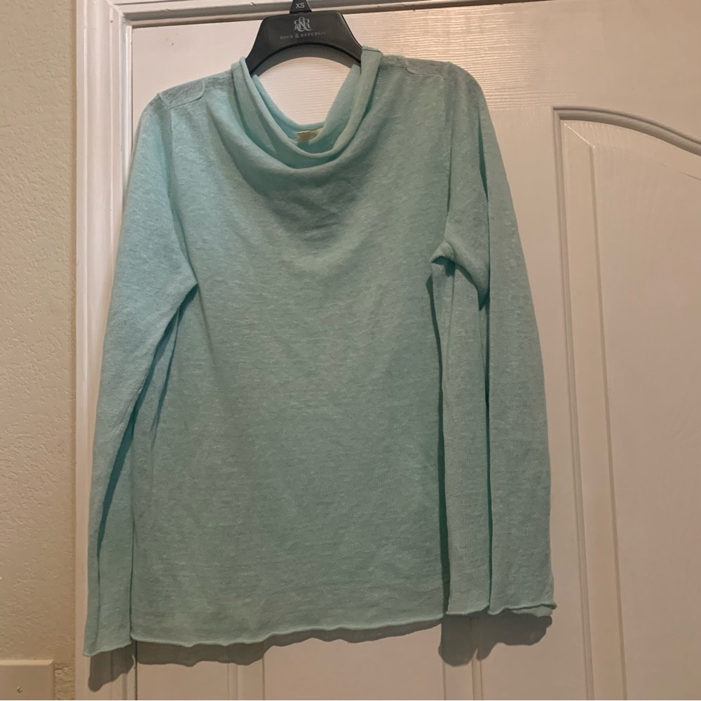 Women’s Eileen Fisher Linen Knit Cowl Neck Sweater Top